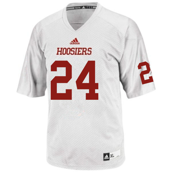 Men #24 Sampson James Indiana Hoosiers College Football Jerseys Sale-White